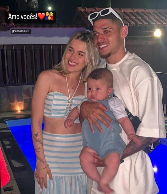 Rubens com a família