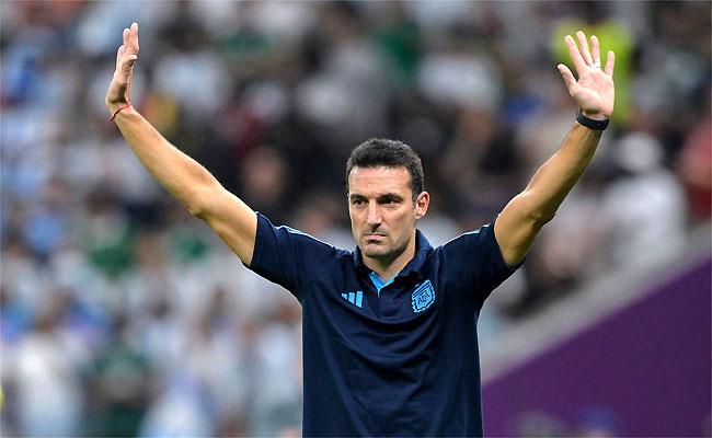 Scaloni comemora vitria da Argentina diante do Mxico: alvio aps tropeo