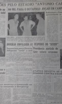 Em 1960, ano de fundação de Brasília, o então presidente Juscelino Kubitschek convidou os dois clubes para um amistoso no acanhado Estádio Israel Pinheiro, com campo de terra, para celebrar a 'paz' entre os rivais, que haviam rompido em 1958. O único clássico fora de Minas em território brasileiro terminou com empate por 2 a 2. O jornal Estado de Minas registrou o fato inédito.