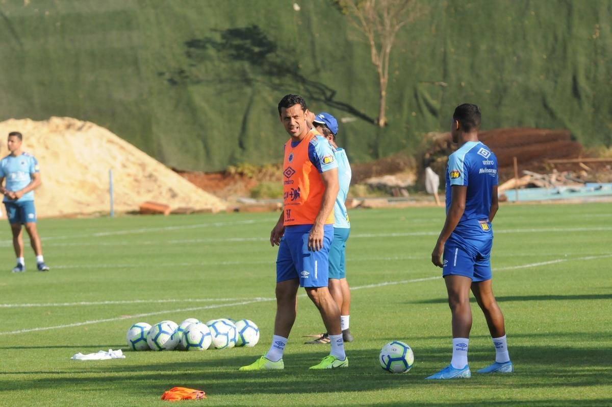 Cruzeiro fez nesta segunda-feira  tarde, na Toca da Raposa II, o ltimo treino em Belo Horizonte antes da partida contra o Internacional, quarta, no Beira-Rio, pela semifinal da Copa do Brasil. O tcnico Rogrio Ceni deve escalar Fbio; Edilson, Ded, Fabrcio Bruno (Leo) e Egdio (Dod); Henrique e Robinho; Marquinhos Gabriel; Thiago Neves e David; Pedro Rocha. Servindo  Seleo Colombiana, Orejuela est fora do jogo.