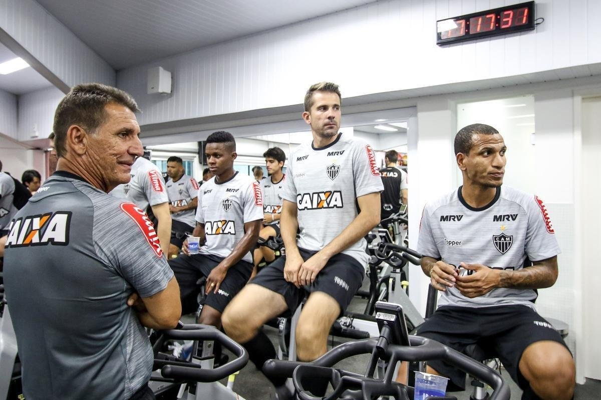 Veja fotos dos jogadores do Atltico no dia da reapresentao