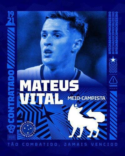 Cruzeiro anunciou o meia Mateus Vital