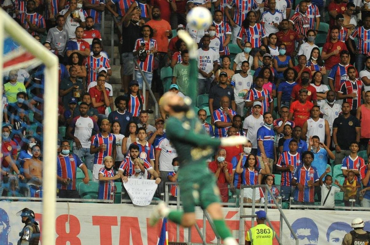 Bahia chegou a abrir 2 a 0 no placar na Fonte Nova, com gols de Luiz Otvio e Gilberto. Placar preocupou jogadores do Galo