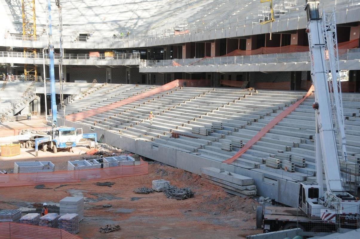 Futuro estdio do Galo, Arena MRV est com 60% das obras concludas