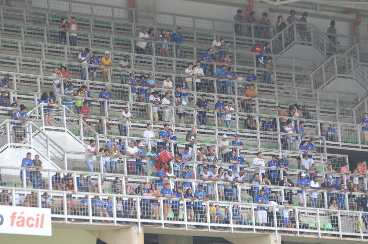 Imagens das torcidas de Amrica e Cruzeiro no clssico deste domingo, no Independncia, pela partida de ida da semifinal do Campeonato Mineiro