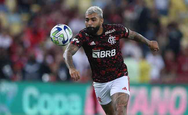 Gabigol ser desfalque do Flamengo no jogo contra o Bragantino