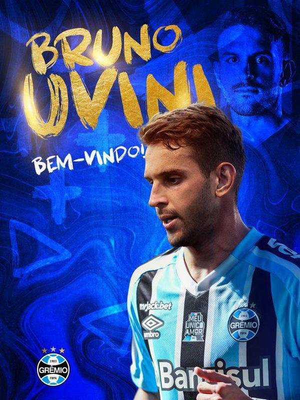 Grmio anunciou o zagueiro Bruno Uvini
