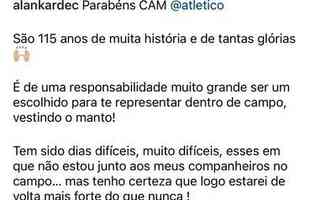 Jogadores e ex-atletas do Atltico mandaram mensagens ao clube pelo aniversrio de 115 anos.