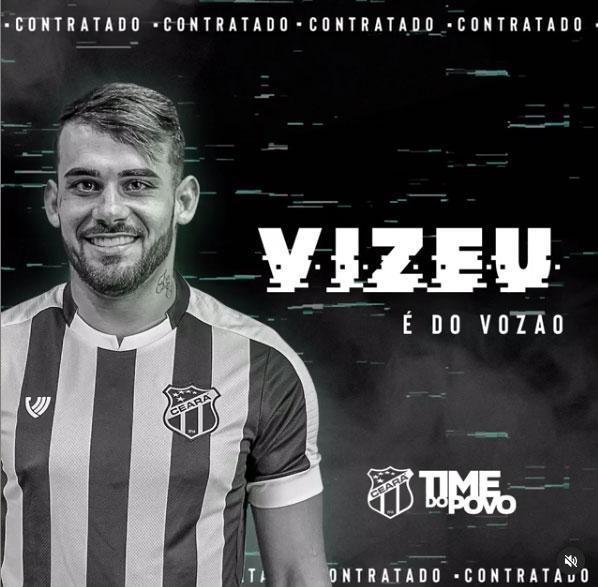 Felipe Vizeu - atacante brasileiro foi contratado pelo Ceará junto à Udinese, da Itália