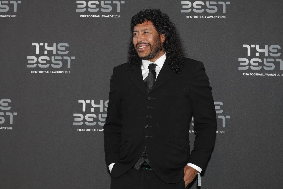 O ex-goleiro colombiano Rene Higuita 