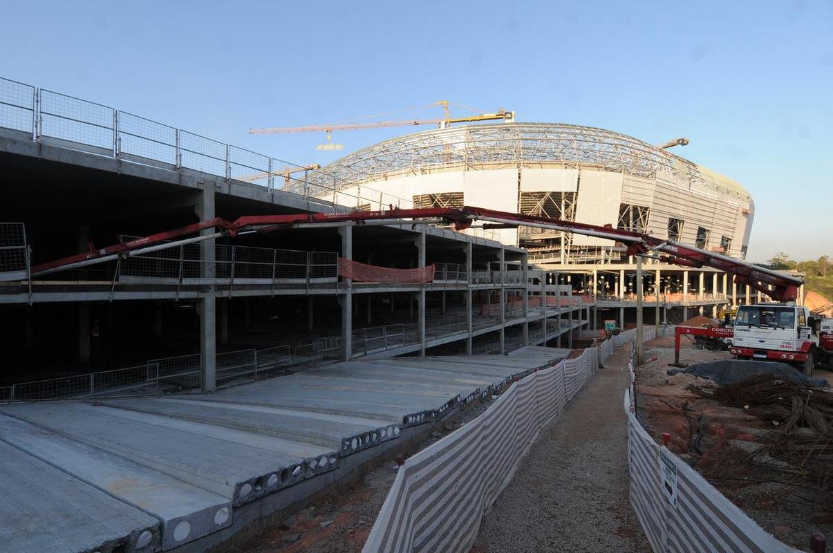 Futuro estdio do Galo, Aena MRV est com 60% das obras concludas