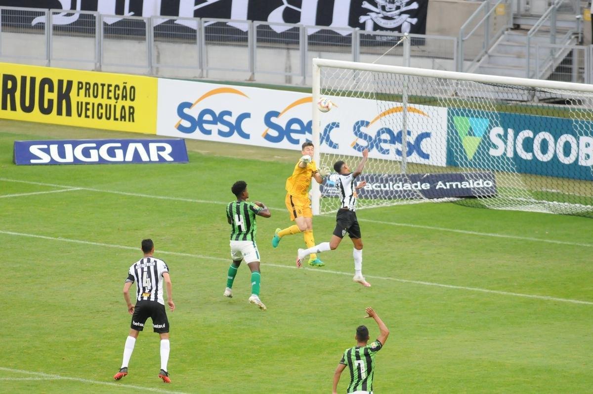 Amrica reagiu no segundo tempo e diminuiu com gol de Ademir