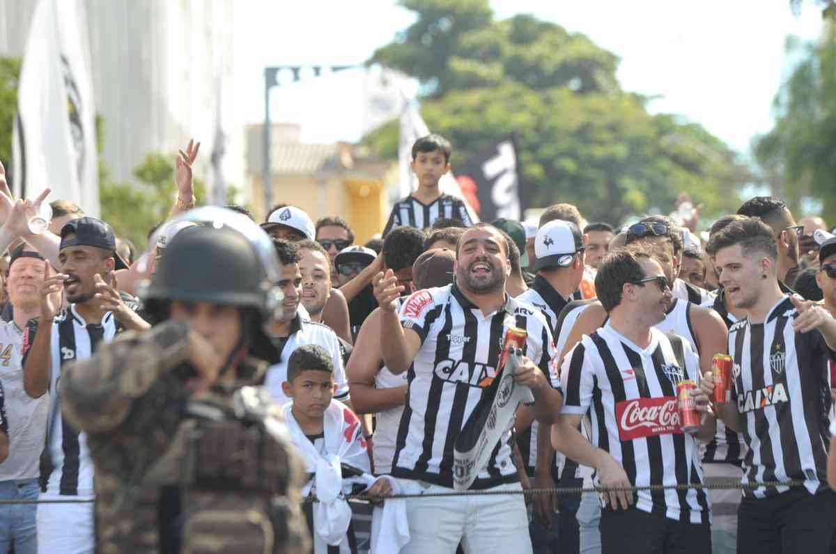 Torcida do Atltico na deciso do Campeonato Mineiro, no Independncia