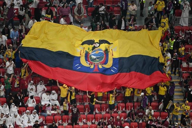 Torcedores do Equador no jogo de abertura da Copa do Mundo