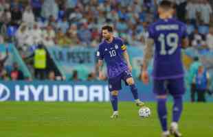 Alexis Mac Allister marcou o primeiro gol da Argentina sobre a Polnia no Estdio 974, em duelo pelo Grupo C da Copa do Mundo