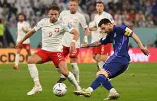 Fotos do jogo entre Polnia e Argentina no Estdio 974, em Doha, pela terceira rodada do Grupo C da Copa do Mundo, no Catar