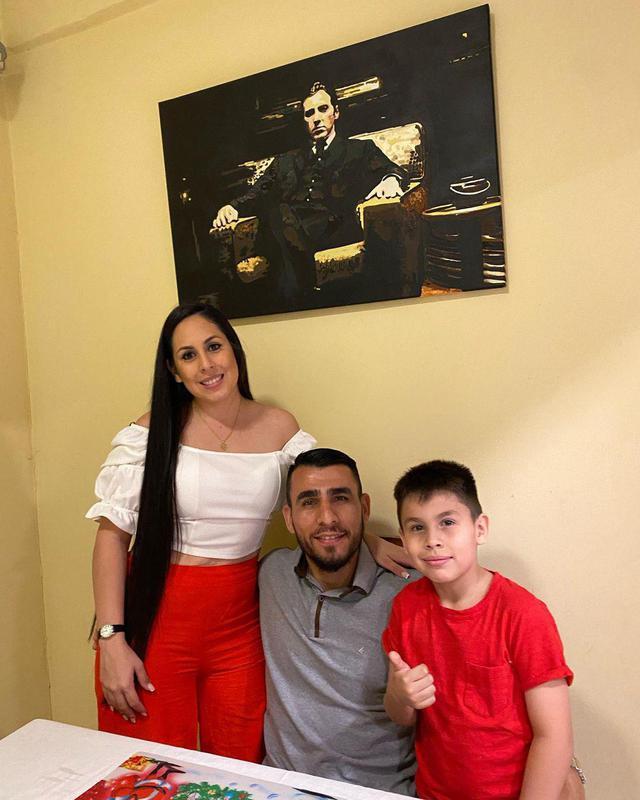 Junior Alonso com a famlia 