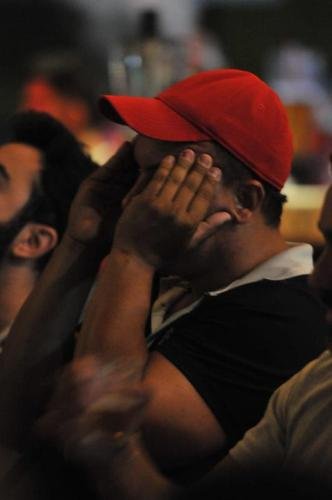 Torcedores do Atltico acompanham a partida contra o Palmeiras em alguns bares de Belo Horizonte