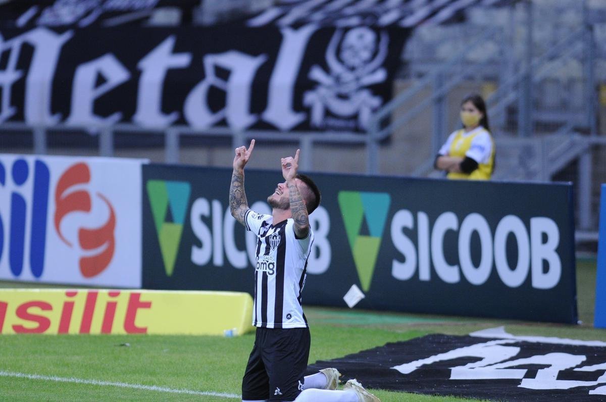 Gol da virada do Atltico, marcado por Nathan: 3 a 2