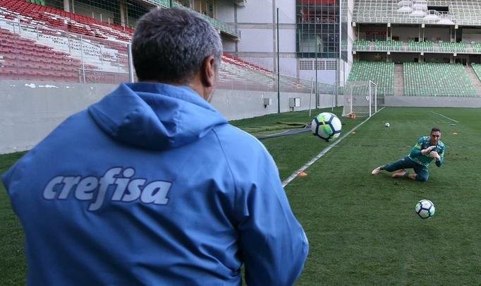 Felipo comandou treino do Palmeiras no Independncia visando ao jogo de quarta, s 21h45, no Mineiro, contra o Cruzeiro, pela semifinal da Copa do Brasil. Time precisa vencer para ir  deciso