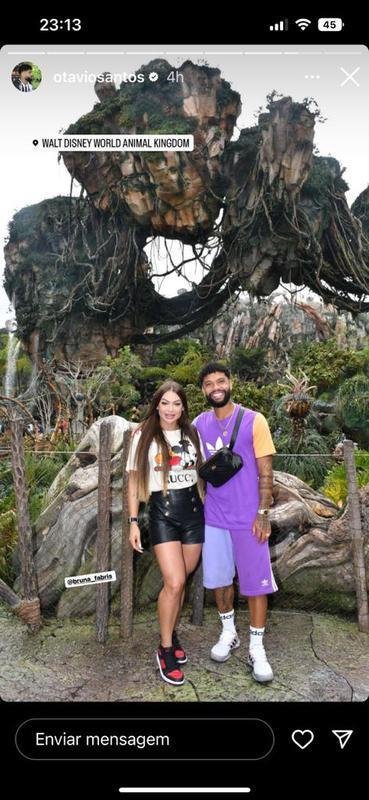 Volante Otvio visitou a Disney, em Orlando, nos Estados Unidos.