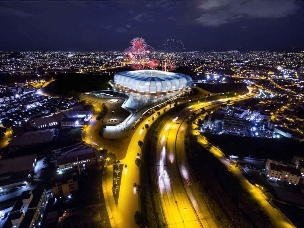 Novas imagens do projeto da Arena do Galo obtidas pelo Estado de Minas e pelo Superesportes