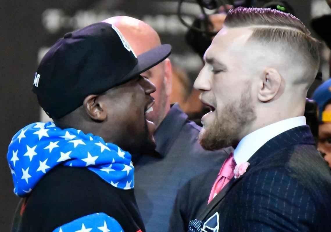 Imagens da abertura da turn com Mayweather e McGregor, em Los Angeles