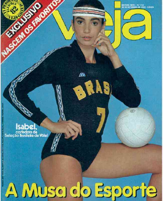 Isabel em capa da revista Veja nos anos 1980