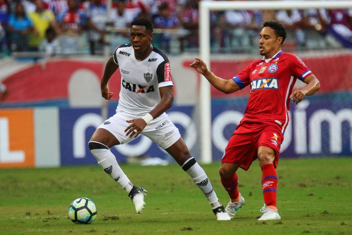 Bahia e Atltico travaram bom duelo que terminou empatado por 2 a 2 na Arena Fonte Nova