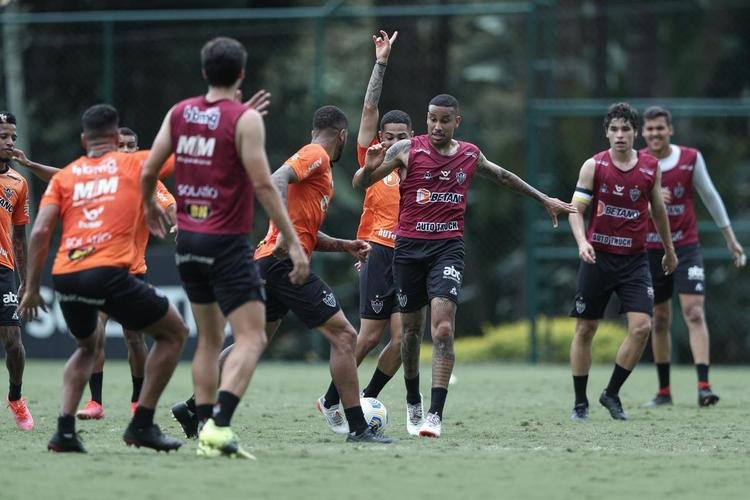 Treinamento do Atlético neste sábado, após o título brasileiro