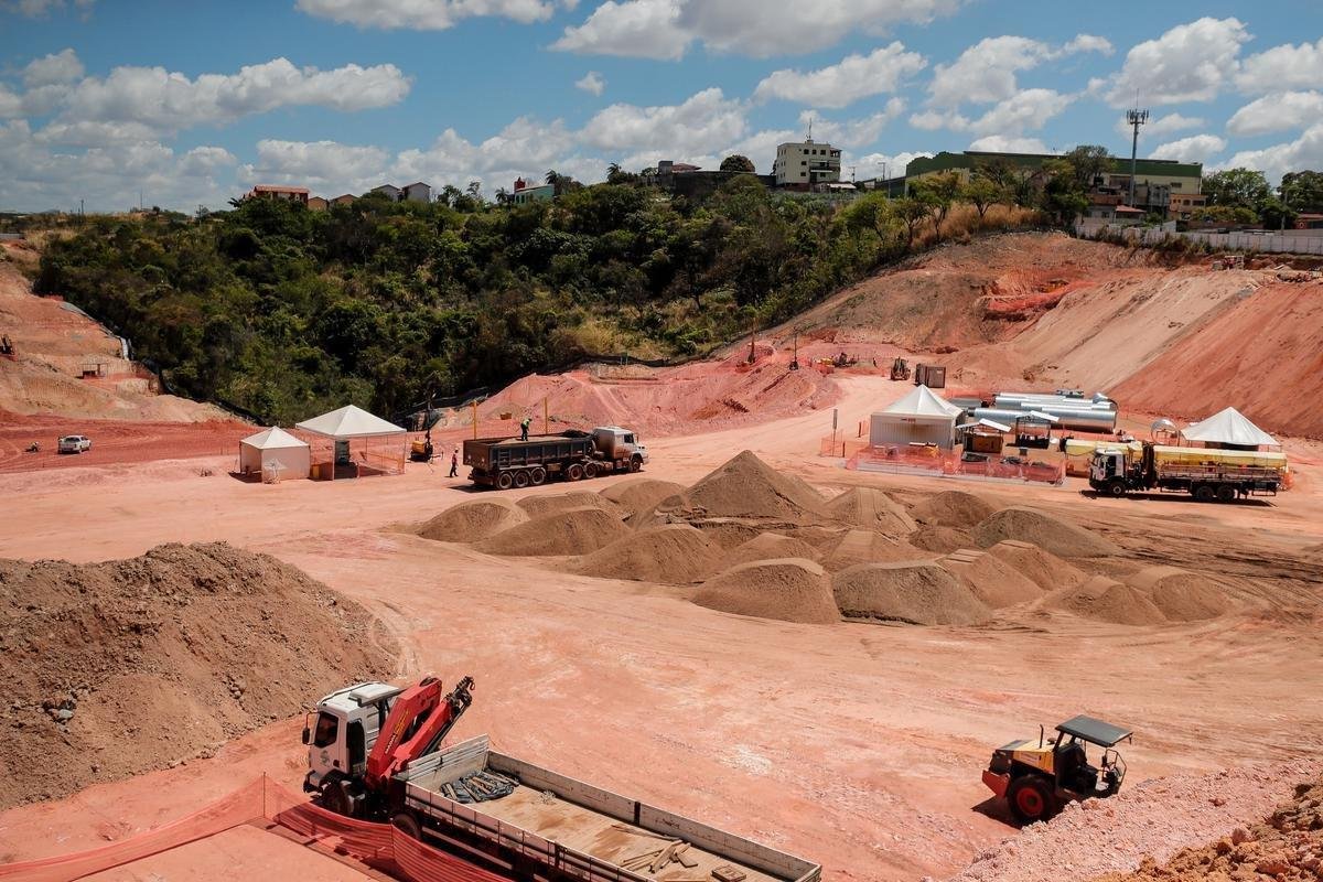 Atlético divulgou novas fotos das obras da Arena MRV