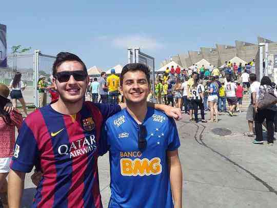 Torcedores de diferentes clubes marcam presena no Mineiro na Rio'16