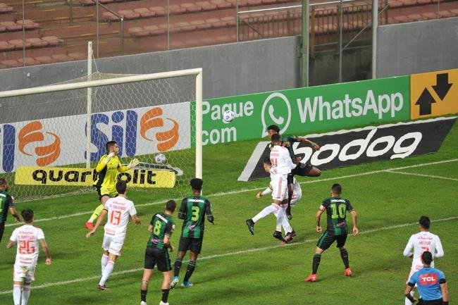 Ribamar abriu o placar para o Amrica sobre o Inter no Independncia