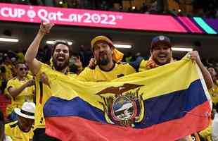 Torcedores do Equador no jogo de abertura da Copa do Mundo