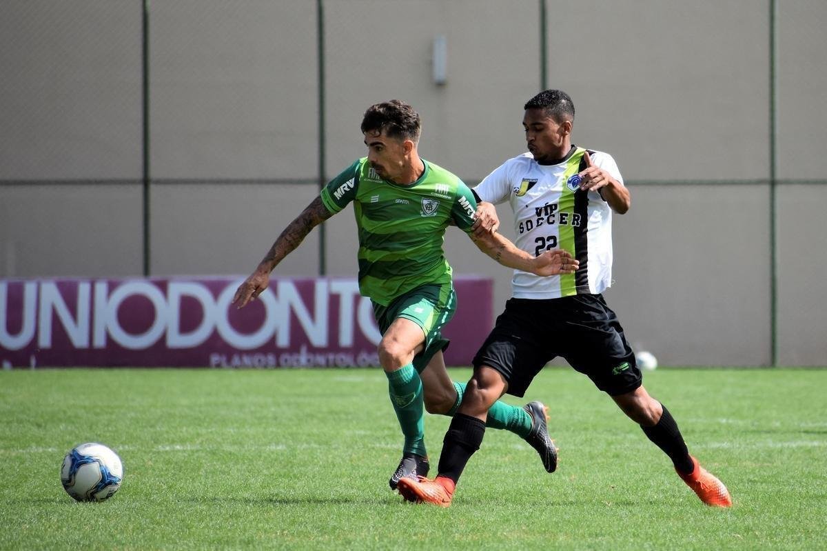 Imagens do jogo-treino do Amrica contra o Inter de Minas