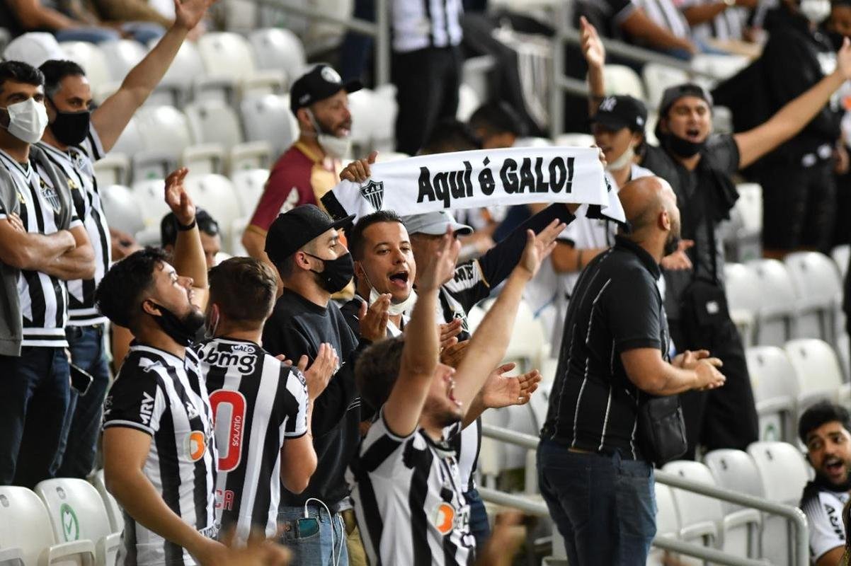 Fotos da torcida do Atltico na volta ao Mineiro no duelo contra o River Plate, pelas quartas de final da Copa Libertadores