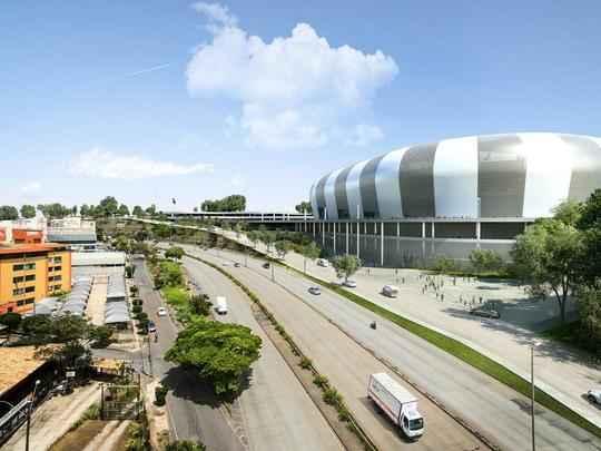 Novas imagens do projeto da Arena do Galo obtidas pelo Estado de Minas e pelo Superesportes