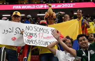 Torcedores do Equador no jogo de abertura da Copa do Mundo