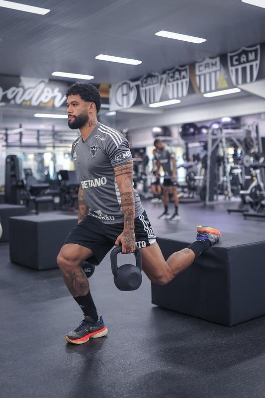 Treino do Atltico na Cidade do Galo, na manh desta tera-feira (11/10).
