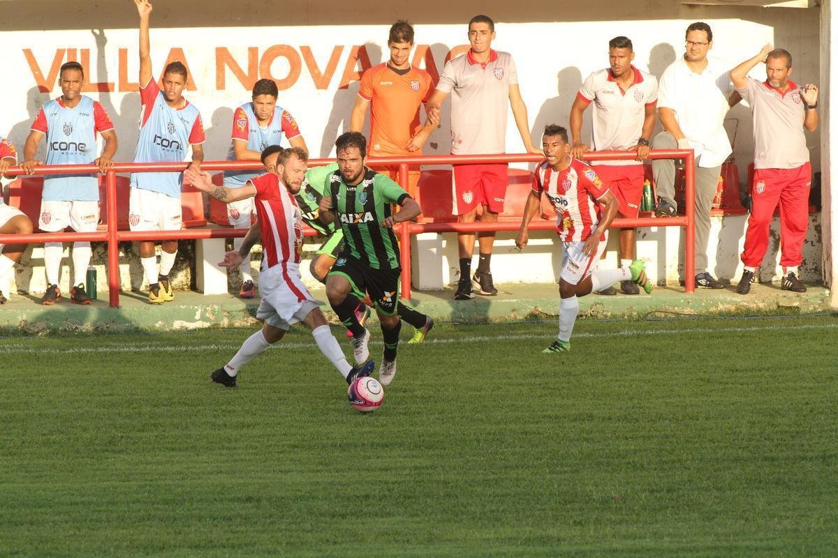 Amrica usou time misto e ficou no empate diante do Villa Nova, por 1 a 1, no Castor Cifuentes