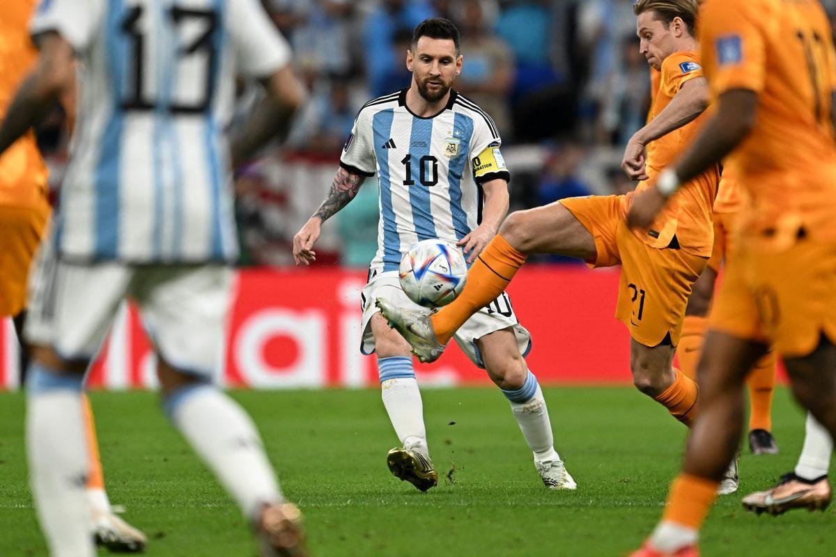 Fotos do jogo entre Holanda e Argentina, pelas quartas de final da Copa do Mundo do Catar