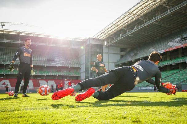 Atlético treinou nesta quinta-feira, no Independência, de olho na final do Campeonato Mineiro contra o Cruzeiro