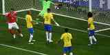 Zuber aproveita cruzamento de escanteio e marca o gol de empate da Sua contra o Brasil