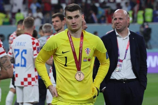 Festa e premiao dos jogadores da Crocia pela conquista do terceiro lugar na Copa do Mundo de 2022, no Catar. Time croata venceu o Marrocos por 2 a 1 neste sbado (17), no Estdio Internacional Khalifa, em Doha