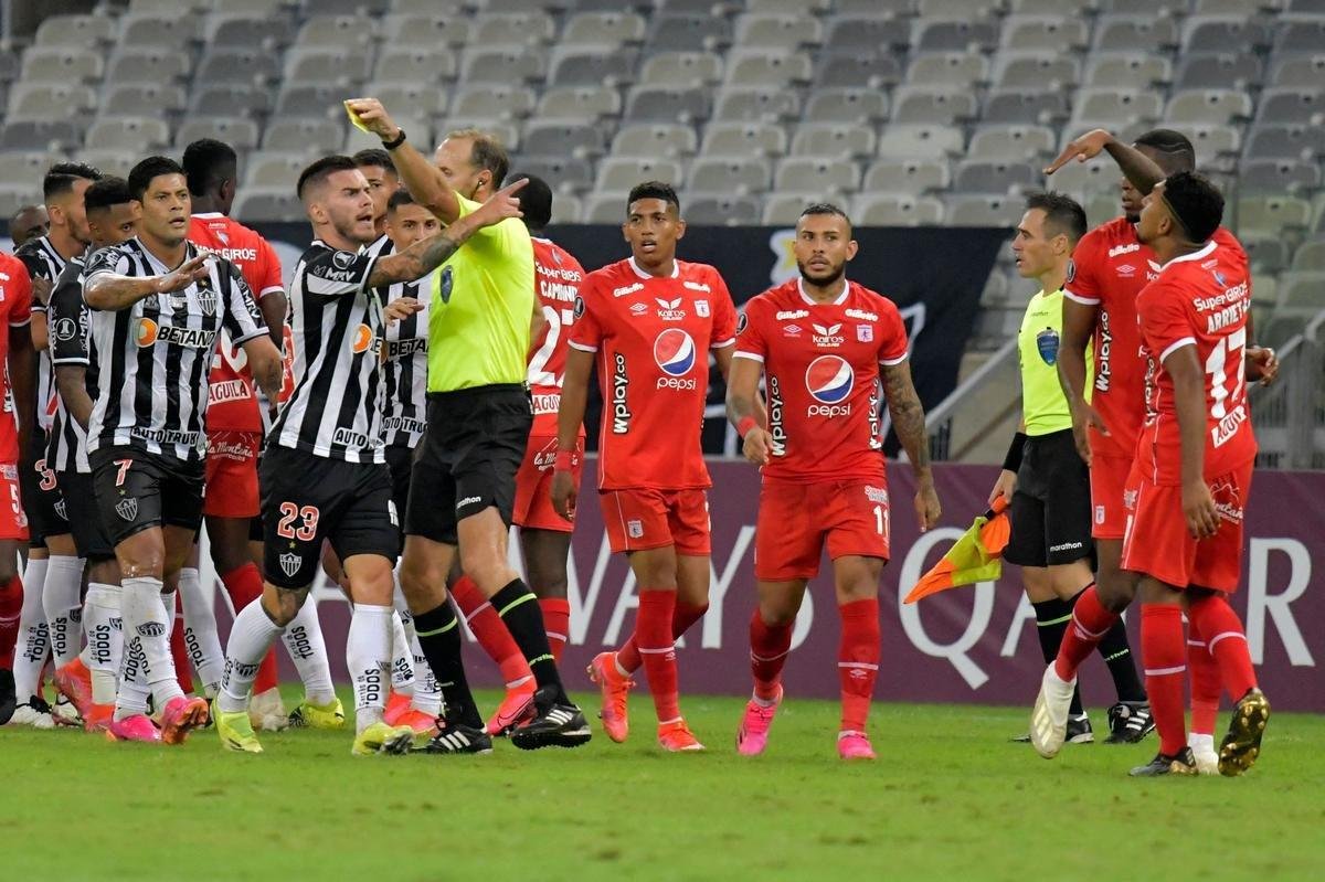 Fotos do jogo entre Atlético e América de Cáli, no Mineirão, em Belo Horizonte, pela segunda rodada do Grupo H da Copa Libertadores de 2021