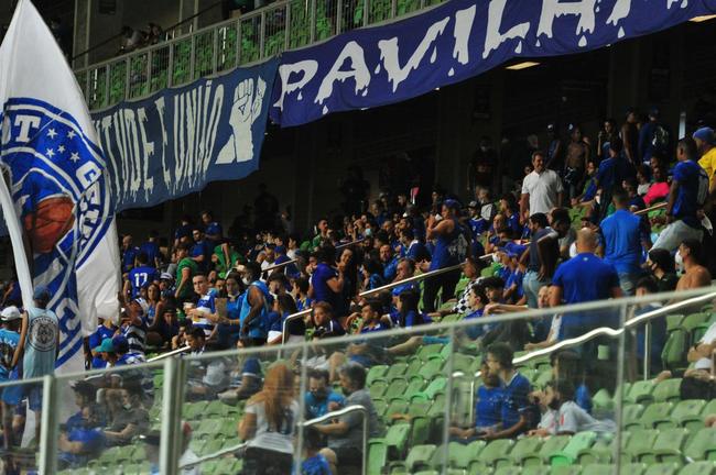 Torcida do Cruzeiro durante partida contra o Remo, no Independncia, em BH, pela 32 rodada da Srie B