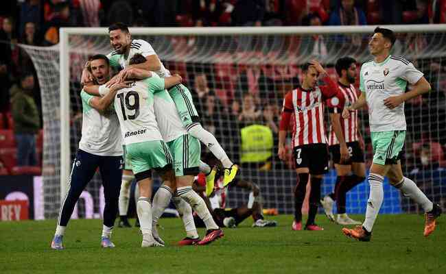 Osasuna eliminou o Athletic Bilbao por 2 a 1 no placar agregado