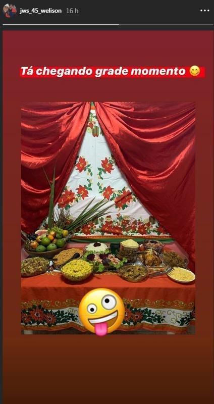 Z Welison mostrou como foi a ceia de Natal