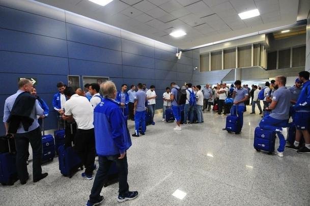 Embarque do Cruzeiro para Santiago, no Chile