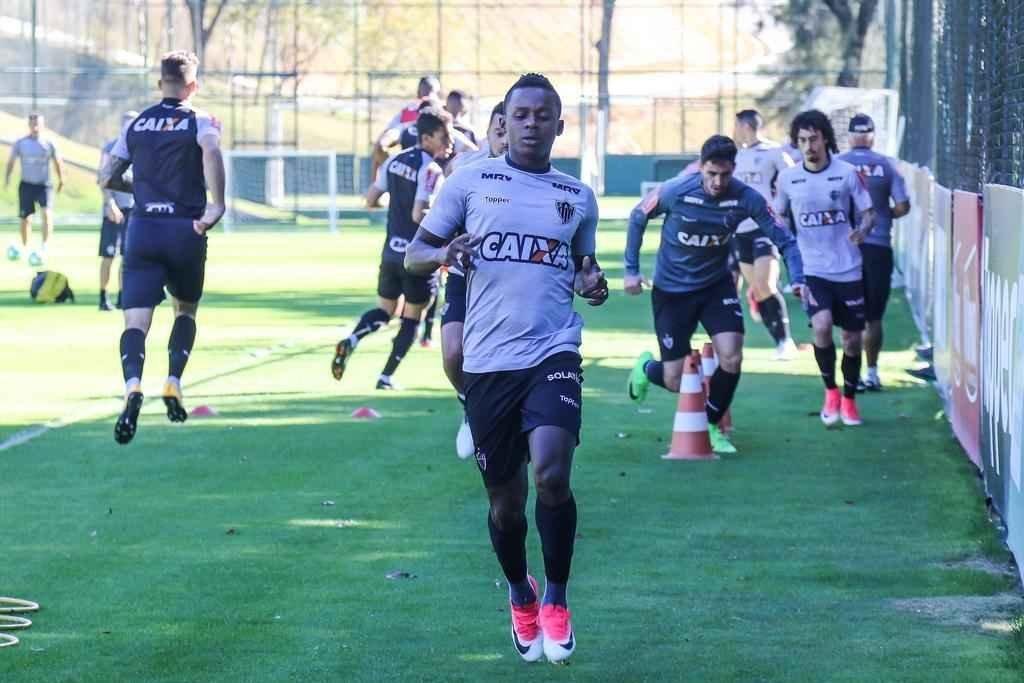 Imagens do treino do Galo antes do jogo contra o Atltico-GO
